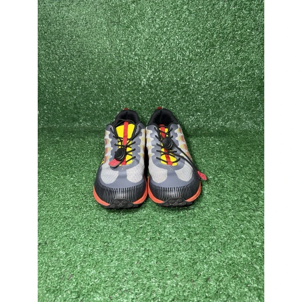 Merrell Kids Youth Size 5 Agility Peak Black Red Hiking Shoes Outdoor Sneakers